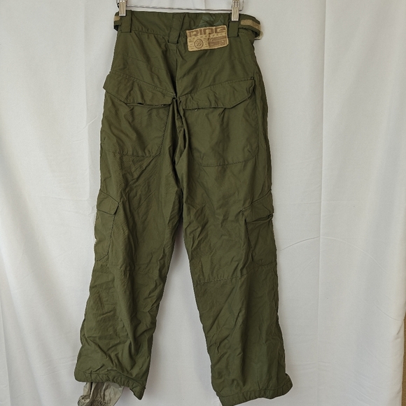 RIDE Men's Snowboard Snow Pants Size XS in Hunter Green - Picture 6 of 13